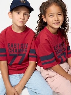 KIDS AIRism Cotton Graphic T-Shirt Crew Neck