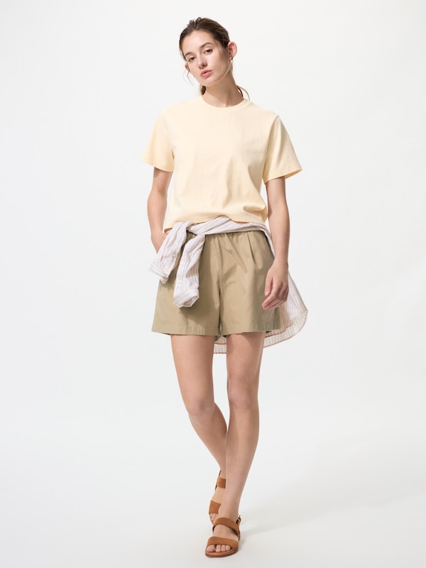 Washed Cotton Boxy T-Shirt | Short Sleeve