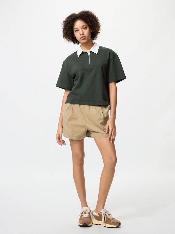 Washed Cotton Polo Shirt Short Sleeve