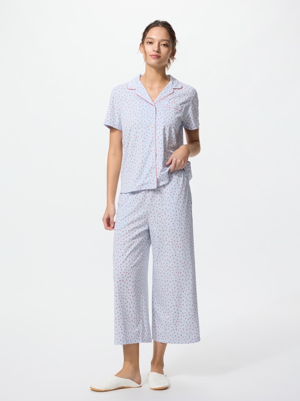 AIRism Cotton Pajamas Short Sleeve (Long Pants)