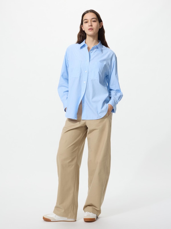 Cotton Oversized Shirt Long Sleeve