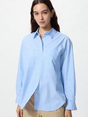 Cotton Oversized Shirt Long Sleeve