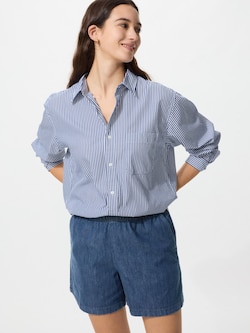 Cotton Easy Shorts Denim