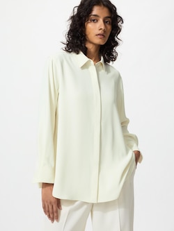Drape Long Shirt Long Sleeve (Matching Set)