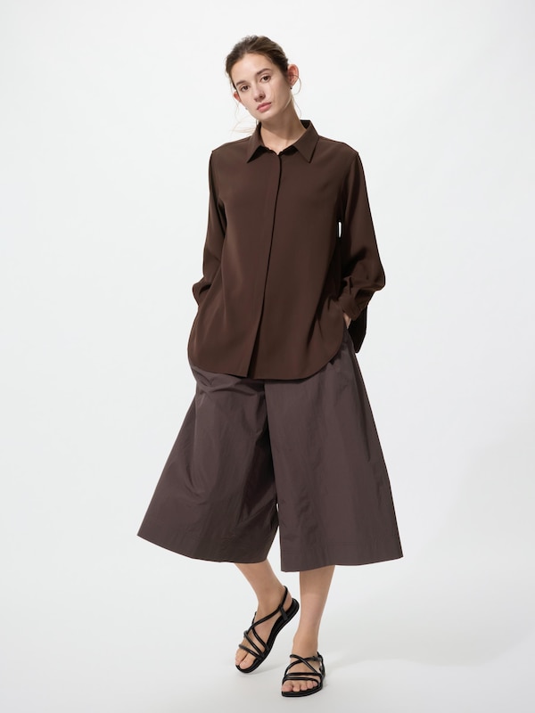Drape Long Shirt Long Sleeve