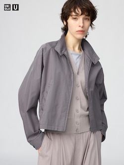 Cotton Blend Short Blouson