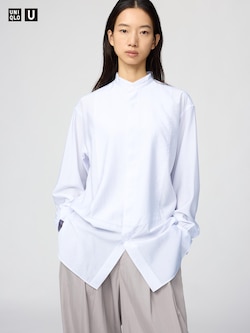 Stand Collar Shirt Long Sleeve