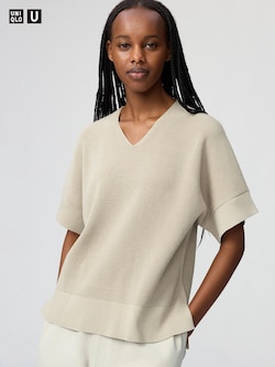 V Neck Sweater Short Sleeve