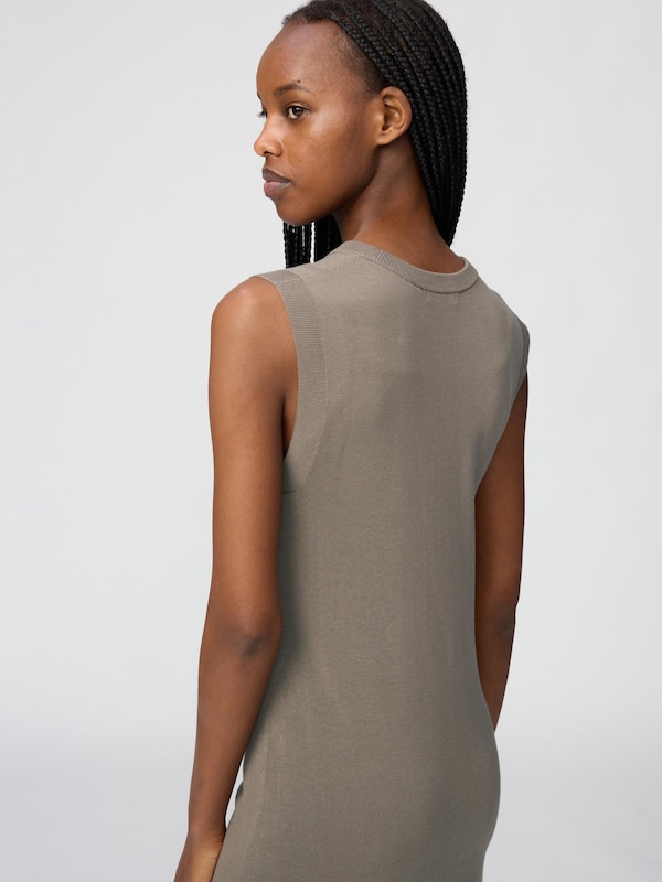 3D Cotton Knit Dress Sleeveless