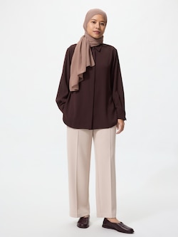 Celana Lurus Double Face Stretch