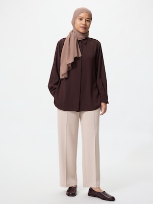 Stretch Double Face Straight Pants