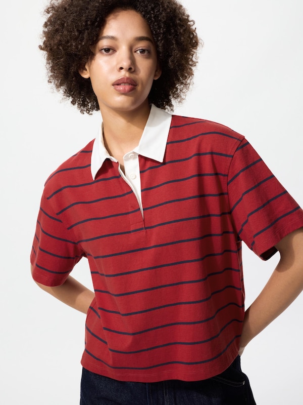 Washed Cotton Polo Shirt Short Sleeve