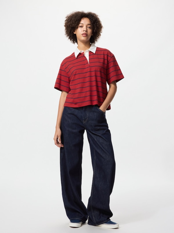 Washed Cotton Polo Shirt Short Sleeve