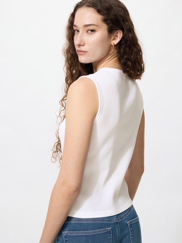 Front Open Shell Top T-Shirt Sleeveless