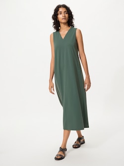 what color shoes with a green dress TINA COTTON BOUFFE SHIRT DRESS GREEN main image 1