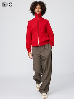 Pleated Wide Tapered Pants