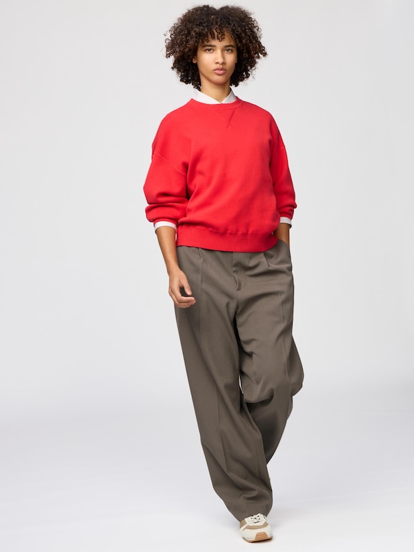 Pleated Wide Tapered Pants