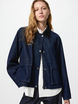 Utility Short Jacket Denim