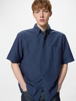 Kemeja Oxford Lengan Pendek