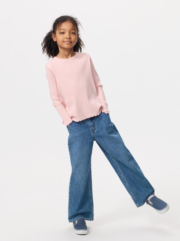 GIRLS T-Shirt Kerah Bulat Lengan Panjang