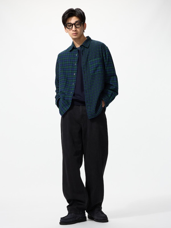 Flannel Checked Shirt Long Sleeve