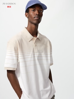 Dry Pique Striped Polo Shirt