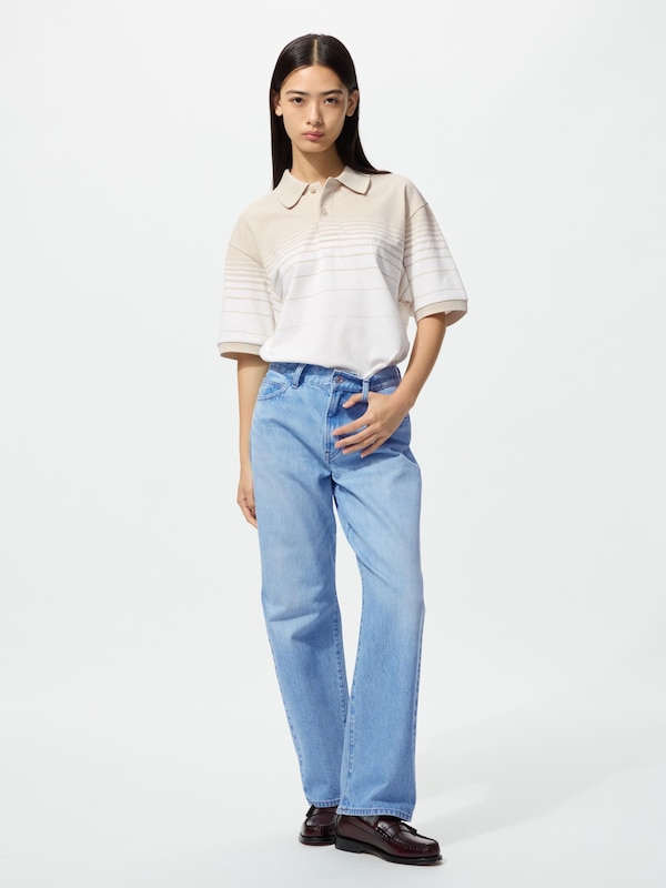 Dry Pique Striped Polo Shirt
