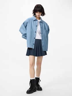 Kemeja Luaran Chambray