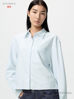 Oxford Boxy Shirt Long Sleeve | Stripe