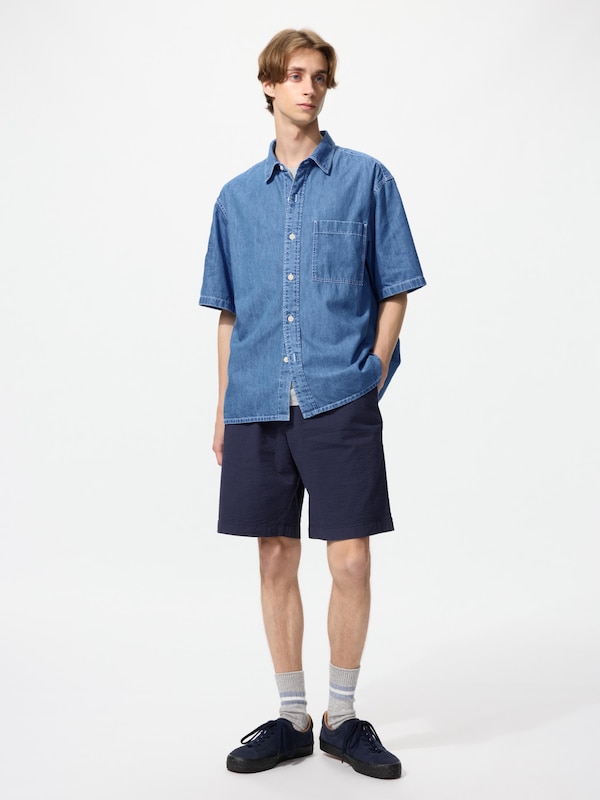 Denim Over Shirt Short Sleeve