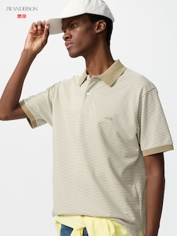 Dry Pique Striped Polo Shirt | Narrow