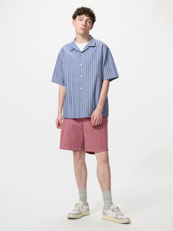 Cotton Linen Shirt Short Sleeve