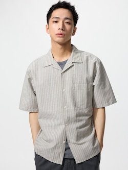 Cotton Linen Shirt Short Sleeve