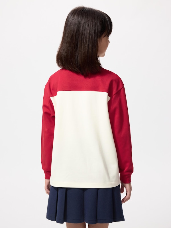 KIDS AIRism Cotton Crew Neck T-Shirt | Long Sleeve