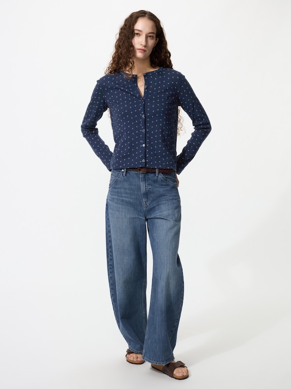 Pointelle Cardigan Long Sleeve