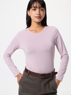 HEATTECH Crew Neck T-Shirt Long Sleeve