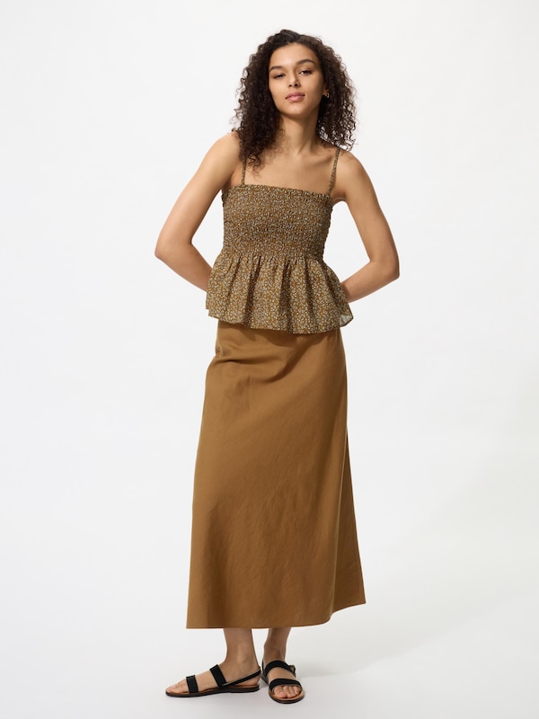 Rok Panjang Linen Blend