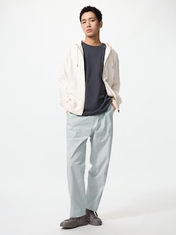 Stretch Waist Ribbed Easy Pants