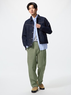 Stretch Waist Ribbed Easy Pants