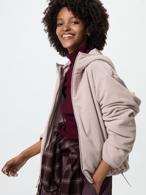Windproof Fleece Reversible Full-Zip Hoodie