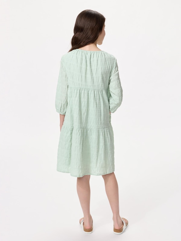 GIRLS Gather Dress Shirring 3/4 Sleeve