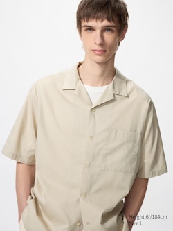 Open Collar Shirt Short Sleeve
