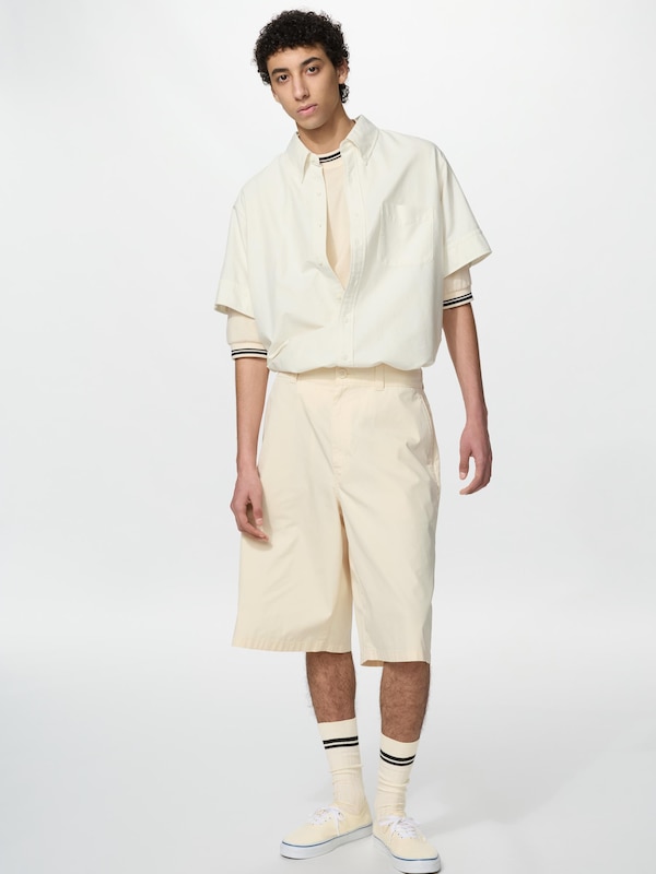Kemeja Oxford Oversize Lengan Pendek