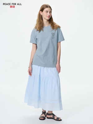 Peace For All Crew Neck T-Shirt Short Sleeve
