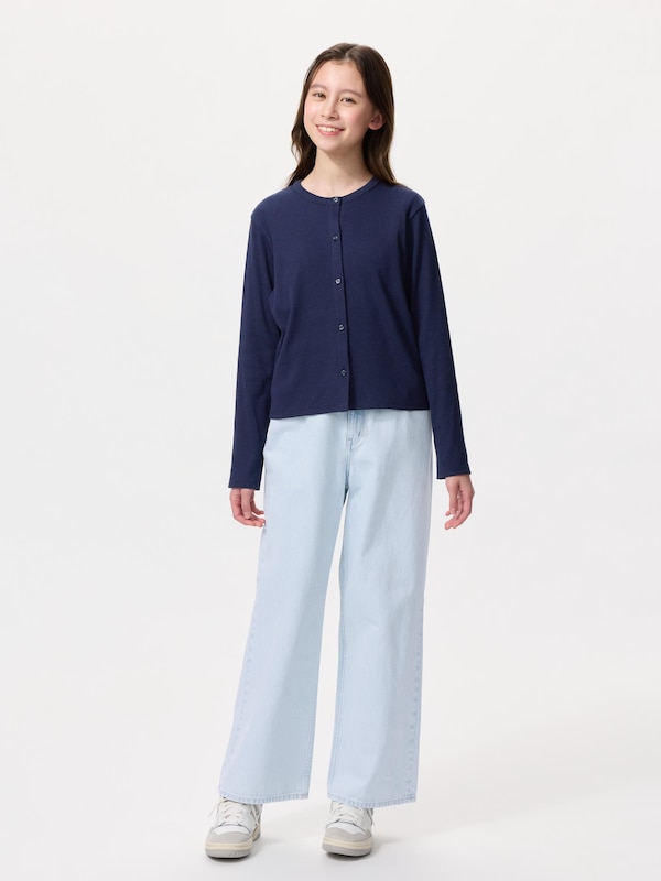 GIRLS Soft Ribbed Cardigan