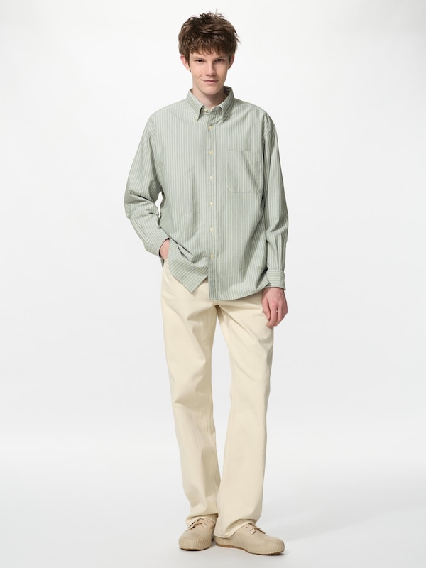 Oxford Oversized Shirt Long Sleeve (Stripe)