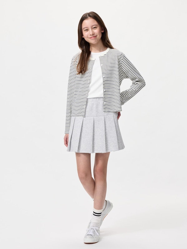 GIRLS Soft Ribbed Cardigan | Striped