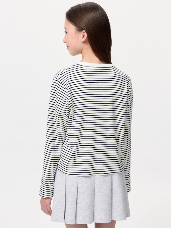 GIRLS Soft Ribbed Cardigan | Striped