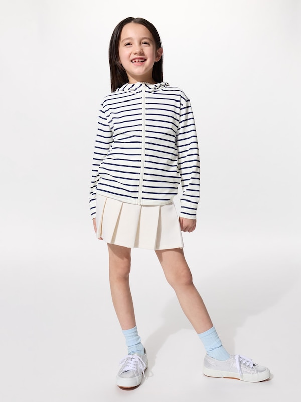 KIDS AIRism Jaket Hoodie Ritsleting Proteksi Sinar UV