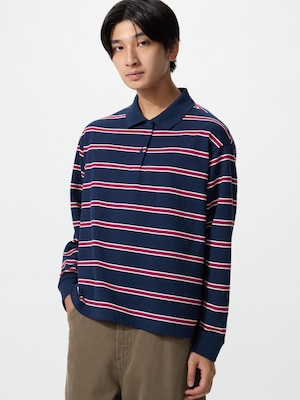 Striped Polo Shirt Long Sleeve